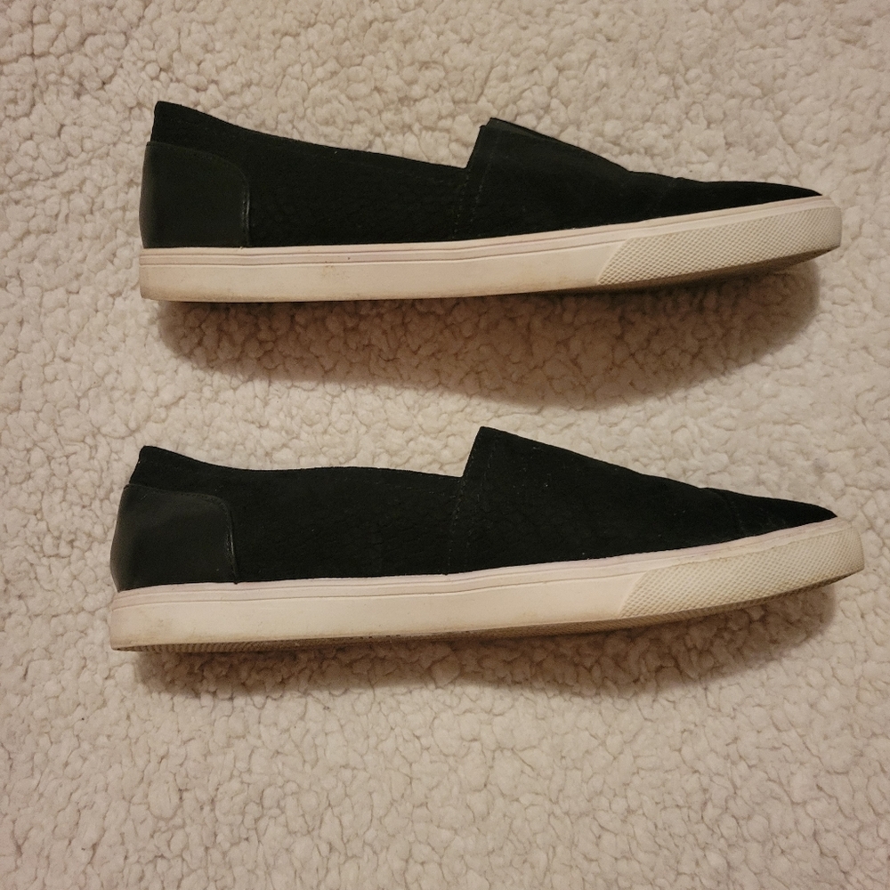WOMENS NINE WEST SUEDE BOMDIA PLATFORM SHOES BLACK SIZE 8 - Picture 7 of 11